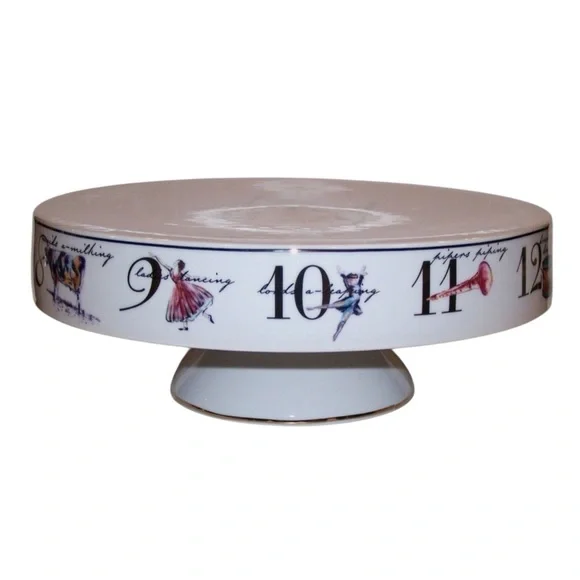 Better Homes & Gardens 12 days of Christmas cake plate stand holidays dessert - Picture 4 of 7